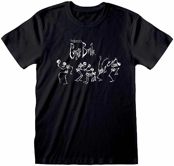 Golden Discs T-Shirts Corpse Bride Unisex Tim Burtons Skeleton - Large [T-Shirts]