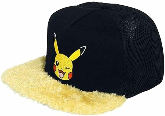 Golden Discs Posters & Merchandise Pokemon Pikachu Wink Snapback Cap, Black [Hat]