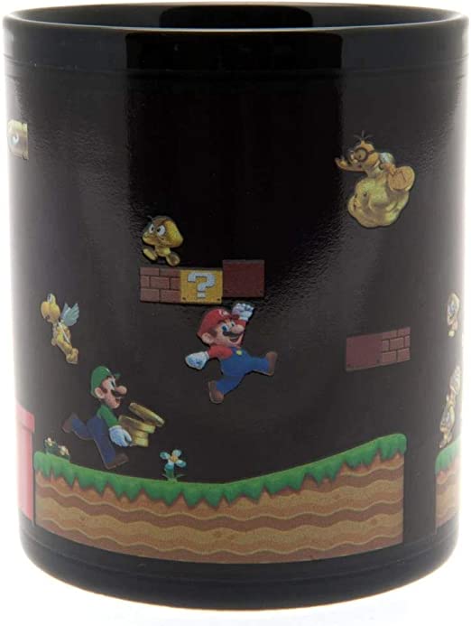 Golden Discs Posters & Merchandise Super Mario Heat Change Mug in Presentation Gift Box (Gold Coin Rush Design) [Mug]