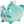 Golden Discs Plush Tasty Peach Moon Blossom Meowchi, 7In, Aqua [Plush]