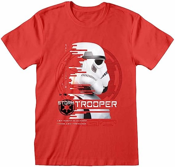 Golden Discs T-Shirts Star Wars Andor - Stormtrooper (Red) - Medium [T-Shirts]