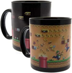 Golden Discs Posters & Merchandise Super Mario Heat Change Mug in Presentation Gift Box (Gold Coin Rush Design) [Mug]