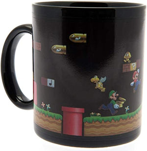 Golden Discs Posters & Merchandise Super Mario Heat Change Mug in Presentation Gift Box (Gold Coin Rush Design) [Mug]