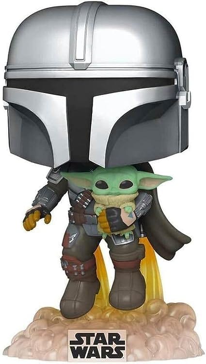 Golden Discs Posters & Merchandise Funko POP! Star Wars: the Mandalorian - Mando Flying With Jet Pack [Toys]