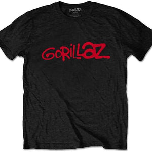 Golden Discs T-Shirts Gorillaz Band Logo, Black - Large [T-Shirts]