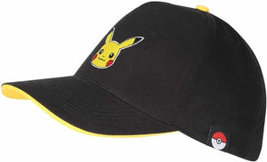 Golden Discs Posters & Merchandise Pokémon - Pikachu Badge Baseball Cap, Black [Hats]