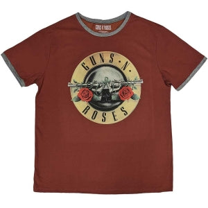 Guns N Roses: Classic Logo Ringer - Red - Medium [T-Shirts]