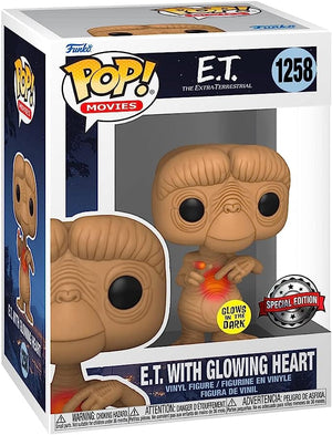 Golden Discs Posters & Merchandise Funko E.T. 40th Anniversary POP! Movies Vinyl figurine E.T. w/heart (Glow-in-the-Dark) [Toys]