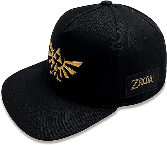 Golden Discs Posters & Merchandise Zelda Cap Hyrule Symbol (One Size) Black [Hat]