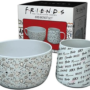 Golden Discs Posters & Merchandise Friends Doodle Mug & Bowl Breakfast Set [Mug]