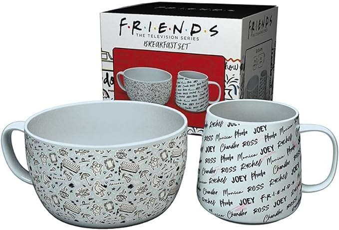 Golden Discs Posters & Merchandise Friends Doodle Mug & Bowl Breakfast Set [Mug]