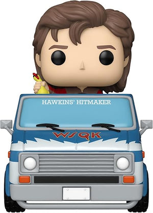 Funko POP! Rides Deluxe: Stranger Things - Steve with the Squawk Van [Toys]