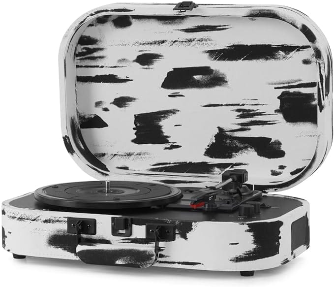 Golden Discs Tech & Turntables Crosley Discovery Black & White Portable Portable Turntable [Tech & Turntables]