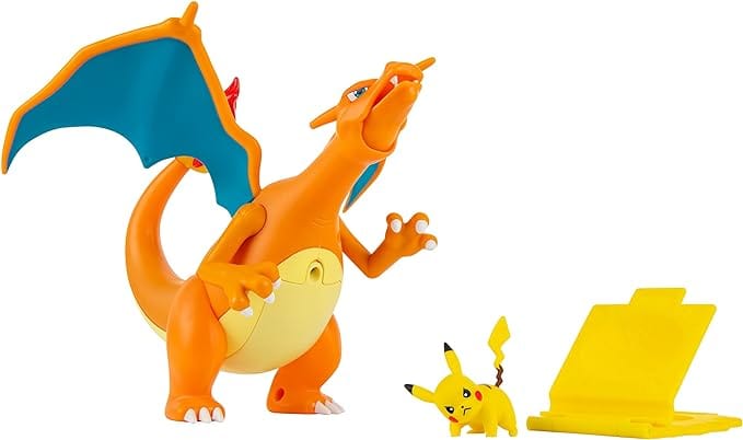 Golden Discs Toys Pokémon Deluxe Feature Includes 6 Interactive Charizard Plus 2-inch Pikachu Figure [Toys]