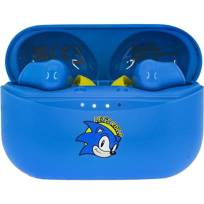 Sonic The Hedgehog Earpods Blue Earphones Accessories Golden