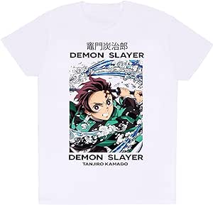 Golden Discs T-Shirts Demon Slayer: Whirlpool, White - Large [T-Shirts]