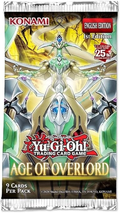 Yu-Gi-Oh! Age of Overlord Core First Edition Booster (Pack of 9 cards) Golden Discs Yu-Gi-Oh! Age of Overlord Core First Edition Booster (Pack of 9 cards) Golden Discs