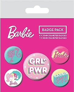 Golden Discs Posters & Merchandise Barbie Girl Power Badge Pack [Badge]