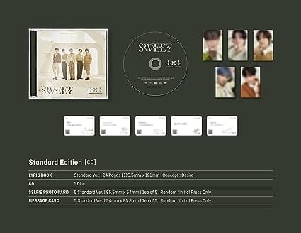 Golden Discs CD SWEET (Standard Version/Initial Press) - TOMORROW X TOGETHER [CD]