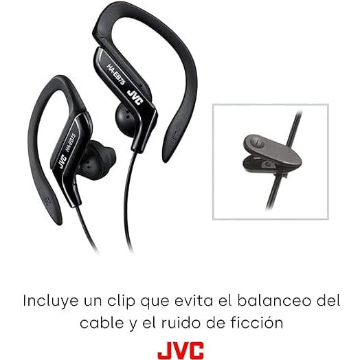 Golden Discs Accessories JVC Sports in ear Headphones, Black [Accessories]