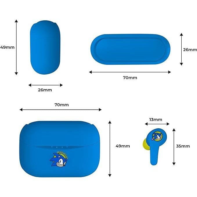 Golden Discs Accessories Sonic The Hedgehog Earpods (Blue) Earphones [Accessories]