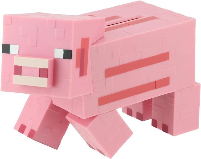 Golden Discs Posters & Merchandise Minecraft Pig Money Bank 19cm - Pink [Posters & Merchandise]