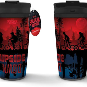 Golden Discs Posters & Merchandise Stranger Things Travel Mug (Upside Down Design) 16oz Metal Insulated [Travel Mug]