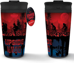 Golden Discs Posters & Merchandise Stranger Things Travel Mug (Upside Down Design) 16oz Metal Insulated [Travel Mug]