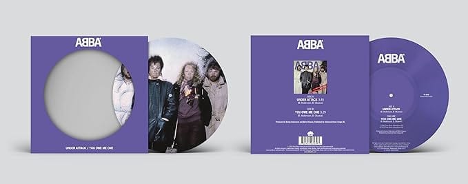 Golden Discs VINYL Under Attack/You Owe Me One (Picture Disc) (7inch)- ABBA [Colour Vinyl]