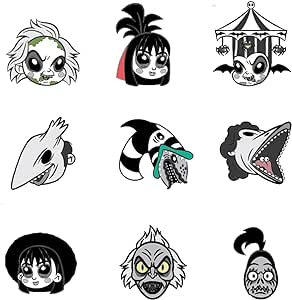 Golden Discs Posters & Merchandise Beetlejuice - Blind Box Enamel Pins [Badge]