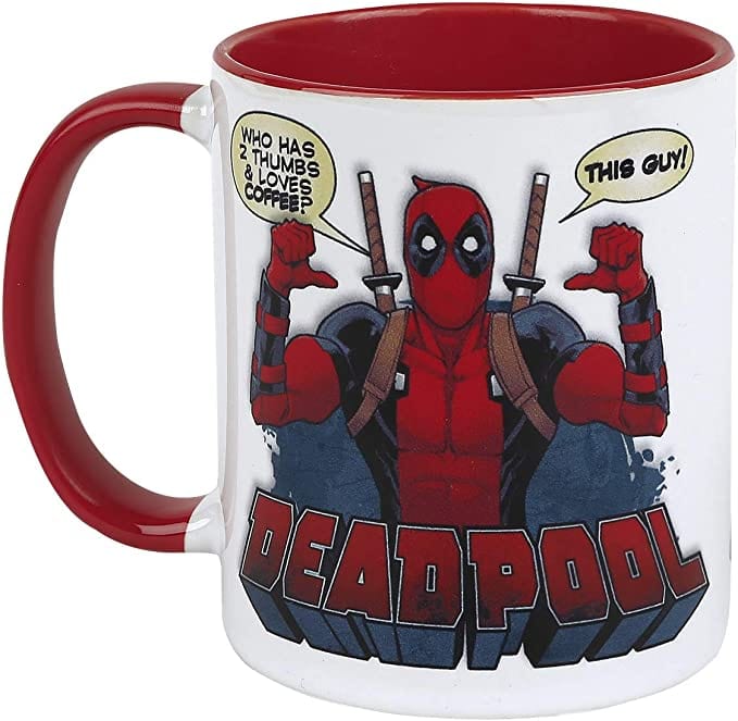 Golden Discs Posters & Merchandise Deadpool (2 Thumbs) Red Inner [Mug]