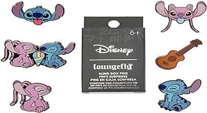 Golden Discs Posters & Merchandise Funko Disney Stitch and Angel Blind Box Pins [Badge]