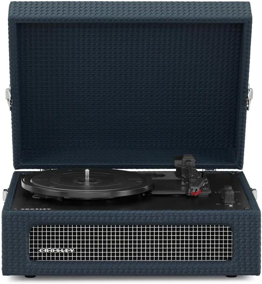 Golden Discs Tech & Turntables Crosley Voyager Portable Bluetooth Turntable - Navy [Tech & Turntables]