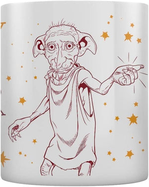 Golden Discs Mugs Harry Potter Ceramic Mug with Dobby Illustration in Presentation Box [Mug]