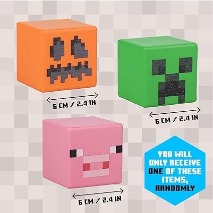 Golden Discs Posters & Merchandise Minecraft Stress Blocks - Randomly Chosen Blind Bag Item [Toys]