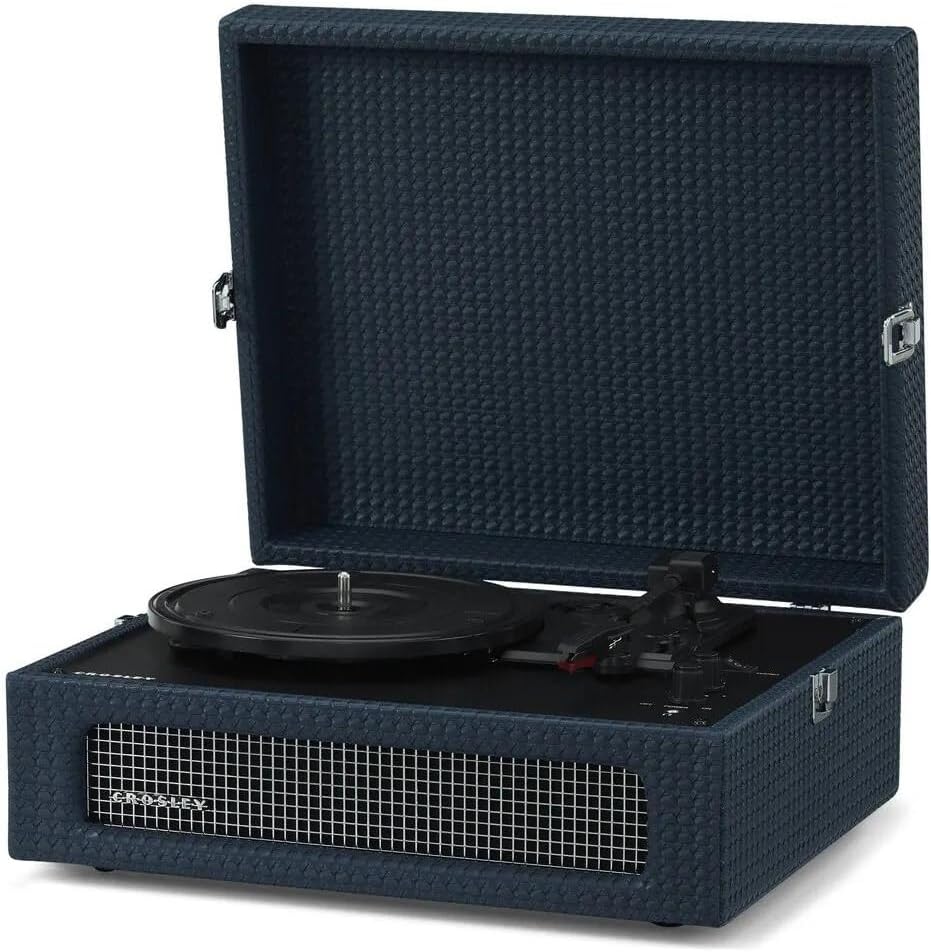 Golden Discs Tech & Turntables Crosley Voyager Portable Bluetooth Turntable - Navy [Tech & Turntables]