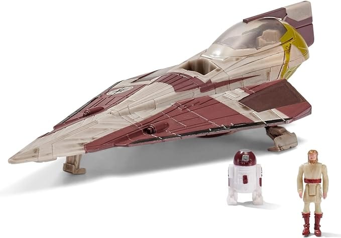 Golden Discs Toys Star Wars: Micro Galaxy Squadron Replica Ship: Obi Wan's Starfighter [Toys]