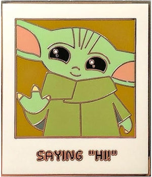 Golden Discs Posters & Merchandise The Mandalorian - Grogu (the Child, Baby Yoda) - Blind Enamel Pin Purchase [Badge]