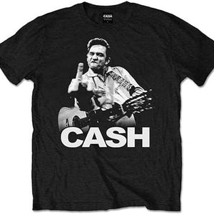 Golden Discs T-Shirts Johnny Cash: Flippin' The Finger - Medium [T-Shirts]