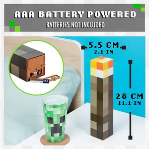 Golden Discs Posters & Merchandise Minecraft Torch Light 2 Light Modes [Lamp]