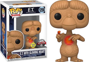 Golden Discs Posters & Merchandise Funko E.T. 40th Anniversary POP! Movies Vinyl figurine E.T. w/heart (Glow-in-the-Dark) [Toys]