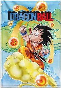 Golden Discs Posters & Merchandise Dragon Ball Goku Decorative Flag [Posters & Merchandise]