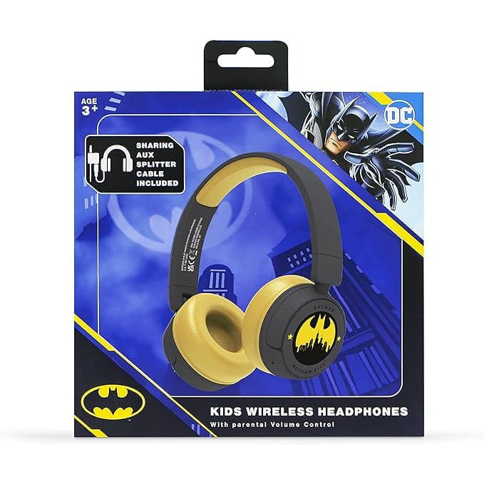 Golden Discs Accessories Batman Gotham City Kids Wireless Grey Headphones [Accessories]
