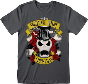 Golden Discs T-Shirts Nightmare Before Christmas Top Hat Jack, Black - Small [T-Shirts]