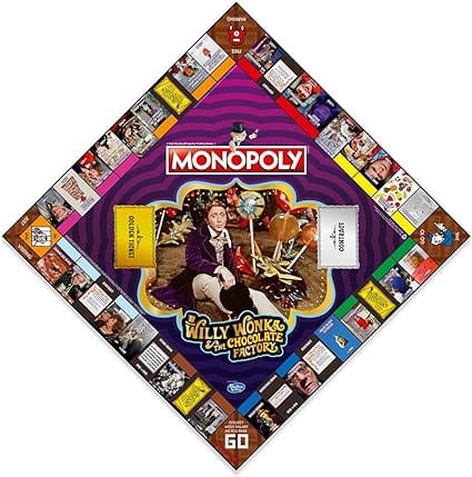Golden Discs Toys Willy Wonka and the Chocolate Factory Monopoly Board Game [Toys]