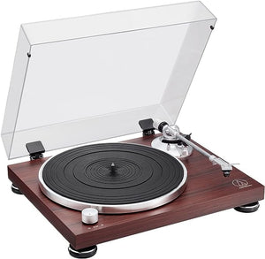 Golden Discs Tech & Turntables Audio-Technica AT-LPW50BTRW Turntable Bluetooth Manual Belt Drive Wood Base Rosewood [Tech & Turntables]