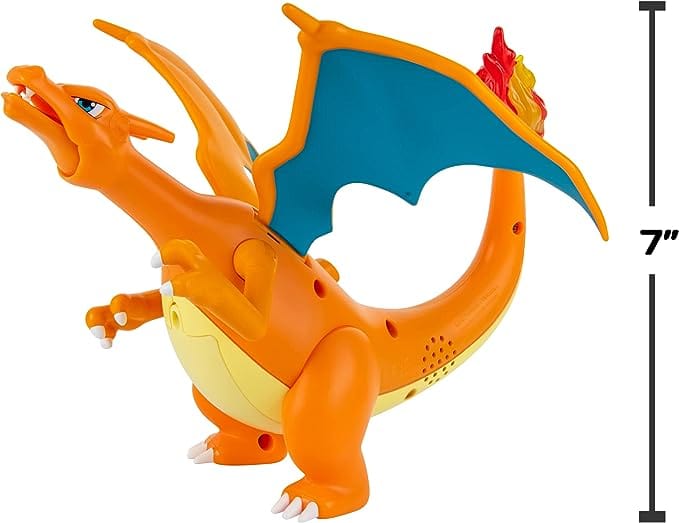 Golden Discs Toys Pokémon Deluxe Feature Includes 6 Interactive Charizard Plus 2-inch Pikachu Figure [Toys]