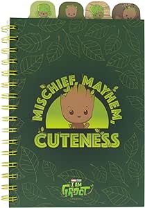 Golden Discs Posters & Merchandise Marvel Groot A5 Project with 4 Dividers [Notebook]