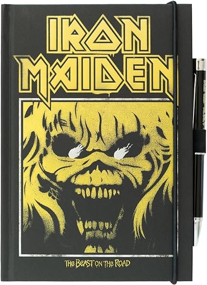 Golden Discs Posters & Merchandise Iron Maiden Premium A5 With Projector Pen [Notebook]