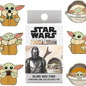 Golden Discs Posters & Merchandise Disney Star Wars: the Mandalorian - Grogu (the Child, Baby Yoda) Blind Enamel Pin [Badge]